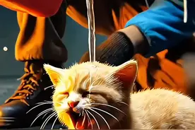 一只意外会喷火技能的猫 #ai视频 #二次元 #猫咪 #猫咪的迷惑行为 #萌宠出道计划视频封面