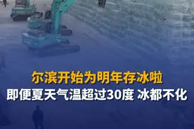 1月14日（发布），黑龙江，尔滨开始为明年的冰雪大世界存冰啦！经过多层保温后，即使夏天气温超过30度，冰也不会化。#哈尔滨 #万万没想到视频封面