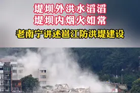 堤坝外洪水滔滔，堤坝内烟火如常……关于防洪堤你有哪些记忆？#南宁防洪堤 #防汛 #摩羯