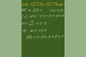 浙江初中数学竞赛题解方程，学霸的双换元方法也很巧妙！视频封面