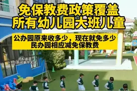 免保教费政策覆盖所有幼儿园大班儿童#保教费 #幼儿园视频封面