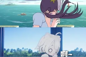 模仿一下~自己吓自己~ #二次元 #自己吓自己 #美人鱼的夏天 #搞笑 #可爱视频封面