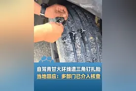博主自驾青甘大环线遭“三角钉”扎胎，当地文旅局回应：多部门已介入核查（齐鲁晚报）#大象主播说视频封面