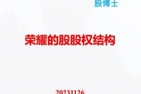 荣耀股权结构#荣耀 #股权结构 #IPO #深圳国资委视频封面