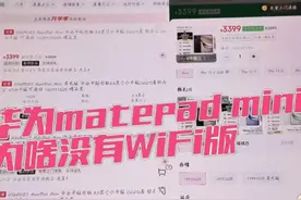 所以华为你为啥不给matepad mini 的WiFi版呢视频封面