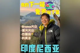 你的下一站 免签说了算——小张带你看印度尼西亚的蓝色火山！ #印尼#巴厘岛 #bromo火山 #伊真火山 #科莫多视频封面