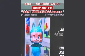 全球唯一一只初代薄荷色LABUBU，被拍出108万天价，张朝阳：后悔把我的LABUBU又送回去