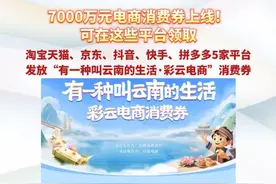 7000万元电商消费券上线！可在这些平台领取#彩云消费券