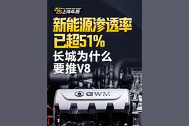 新能源渗透率已超51%，长城为什么要推V8 #长城汽车 #解读  #2025上海国际车展   #2025上海车展