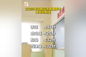 刚刚，2025年马鞍山市普通高中录取控制线正式公布！#中考 （编辑：庄芳 校对：方金友 审核：刘青元 审签：陈敏娟）