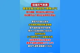 极端天气来袭！泰安突发12级狂风+骤降14℃！官方提醒：即日起停止高空作业
  非必要不出门  部分企业将停工停业！