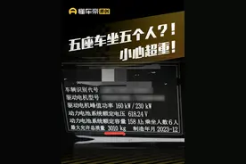 五座车坐五个人？！小心超重！#懂车帝抢先试驾 #璐鹏陪您看 #汽车知识