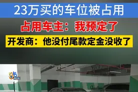 陈先生住在杭州临平区的月语和风里小区，他反映，2月10号，他花23万买了一个车位。第二天，一辆奥迪车停在了车位上，车主刘先生说这个车位他已经预定了。视频封面