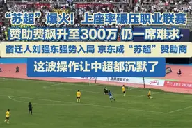 “苏超”爆火，上座率碾压职业联赛！赞助商们挤破头，赞助费飙至300万，宿迁人刘强东助力，京东成“苏超”战略合作伙伴，这波操作让中超沉默了。#苏超联赛 #宿迁刘强东 #中超联赛视频封面