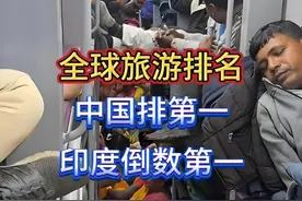 全球旅游排名，中国排第一，印度倒数第一 #热点 #印度视频封面