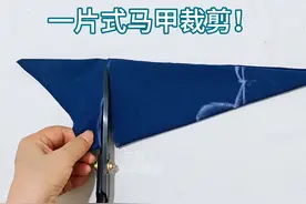 一片式马甲不用买！找块布头两分钟轻松做一件，方法简单又巧妙！视频封面