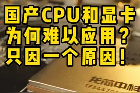 国产CPU和显卡为何难以应用？只因为一个原因！ #CPU #显卡 #电脑 #国产显卡 #国潮科技视频封面