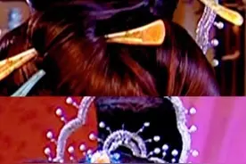 以前的古装剧，也会选用同款头饰布局，随便打扮都漂亮 #古装造型