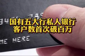 半年新增近10万户 #国有五大行私人银行客户数首次破百万 @抖音财经视频封面