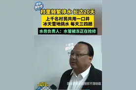 2月6日，河南平顶山。村里频繁停水长达20天，上千名村民共用一口井，冰天雪地挑水每天三四趟，水务负责人：水管被冻正在抢修（二）视频封面