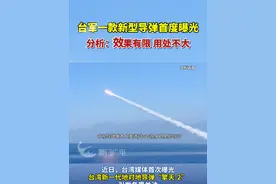 台军一款新型导弹首度曝光，分析：效果有限 用处不大 #台湾 #导弹 #台海视频封面