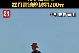 游客为拍照翻越围栏踩踏丹霞地貌？罚！#一男子翻围栏踩丹霞地貌被罚200元视频封面