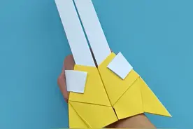 袖剑折纸方法教程，制作好玩又帅气的兵器 #手工 #手工diy #手工制作 #手工折纸 #折纸玩具