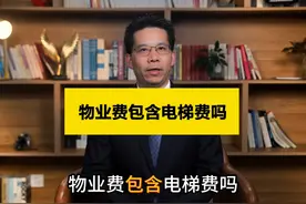 物业费包含电梯费吗？ #物业费 #电梯费 #抖来普法2024 #大兴律师视频封面