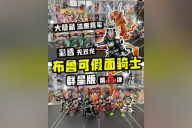 布鲁可假面骑士群星3弹！大隐藏漆黑将军！白拿彩透无双龙！