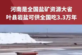 河南是全国盐矿资源大省，叶县岩盐可供全国吃3.3万年！#盐 #河南dou知道