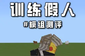 模组测评：可供测试伤害的训练假人 #我的世界 #我的世界模组 #MC
