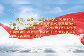 中共阳江市委 阳江市人民政府表彰2022 年度全市优秀公安基层单位视频封面