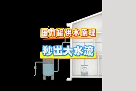 压力罐是怎么供水的？ 首先水流从增压泵流入压力罐，水越来越多，罐内空气就会被挤压，达到预定的压力值，控制开关就会自动给水泵断电，这时候打开出水口时，罐中的空气，就会挤压水出去，形成哗哗大水流！这样供水的好处是不用频繁的启停水泵，而且水压稳定，打开水龙头，全天畅享自来水。#供水设备 #压力罐