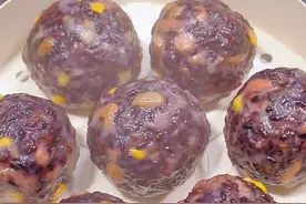 这个杂粮粘豆包太好吃了，做法特别简单，一看就会