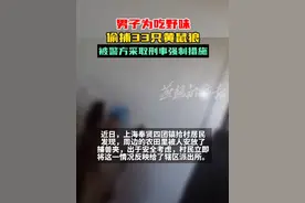 近日，上海奉贤。男子为口腹之欲偷捕33只黄鼠狼。目前，该男子因涉嫌非法狩猎罪被警方依法采取刑事强制措施。（后浪视频）视频封面
