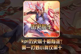 盘点KPL历史荣誉前十选手，小胖仅排第十，前面都是哪些神仙选手