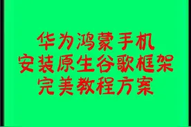 华为鸿蒙手机安装谷歌商店教程 #谷歌框架 #谷歌商店 #谷歌三件套