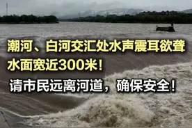 潮河白河交汇处水面宽近300米，水声震耳欲聋！请市民远离 7月29日10点，记者在密云区潮汇大桥看到，密云水库下游的潮河、白河在此交汇形成潮白河，水面宽近300米，水声震耳欲聋，水流湍急，滚滚波涛快速流向下游。目前，密云水库正在泄流，下游潮河、白河、潮白河等河道将保持高水位，水深流急，请下游密云、怀柔、顺义、通州等区市民远离河道，确保安全。潮汇大桥上，相关部门工作人员正在值守，随时应对突发状况。（记者 李典超 陈强 张佳琪）#北京密云洪水救援实况