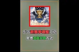 S36新赛季更新汇总，12个调整，免费皮肤获取方式 #王者荣耀
