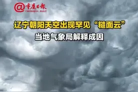 #辽宁朝阳天空出现罕见“糙面云” ，当地气象局解释成因 #波谲云诡具象化了