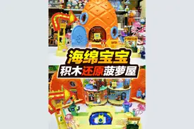 发现海绵宝宝超大菠萝屋，积木拼搭特还原，猜猜我拼了几天？视频封面