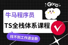 #程序员 #编程语言 #web前端 TS全栈体系课程详情视频封面