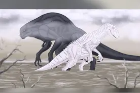 扭曲霸王龙VS暴虐霸王龙，顶级掠食者之间的战斗！ #哥斯拉 #恐龙