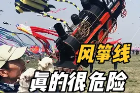 风筝线的杀伤力真的太危险了，大家一定要小心！ #风筝线 #风筝线的威力有多大视频封面