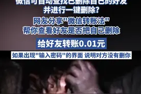 给微信好友转账0.01元，如果收到“你不是收款方好友，对方添加你为好友后才能发起转账”这样的提示，那很明显已经被对方给删除了，如果出现“输入密码”的界面，说明对方没有删你 #微信视频封面