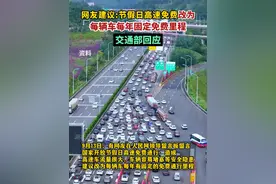 网友建议节假日高速免费改为每辆车每年固定免费里程，交通部回应视频封面