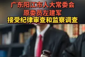 广东阳江市人大常委会原委员左建军接受纪律审查和监察调查视频封面