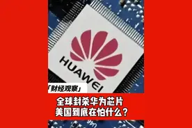美国全球封杀华为芯片 到底在怕什么？ 之前5G没有成功，现在芯片还想来一次，主要还是手上没牌#2025掘金计划 #经济学知识看世界视频封面