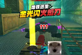 灰鹰Z爆笑地铁逃生，AA霰弹枪速喷BOSS，金光闪火焰刀来？