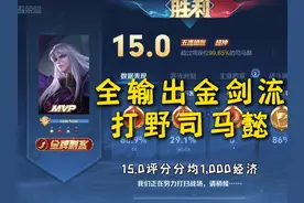 打野司马懿15.0评分全局思路 #王者荣耀 #王者荣耀创作者激励计划视频封面